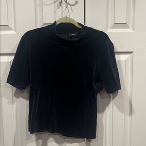 Theory Midnight Blue Velvet Tee